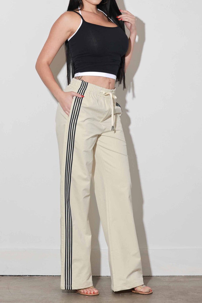 XPT591] Wide Leg Track Pants – Vibrant miu