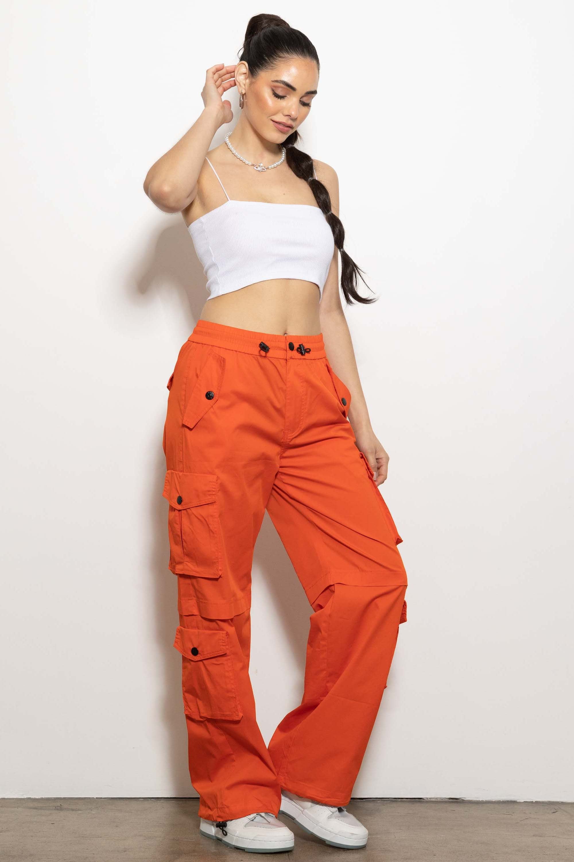 XPT021] Haley Cargo Pants – Vibrant miu