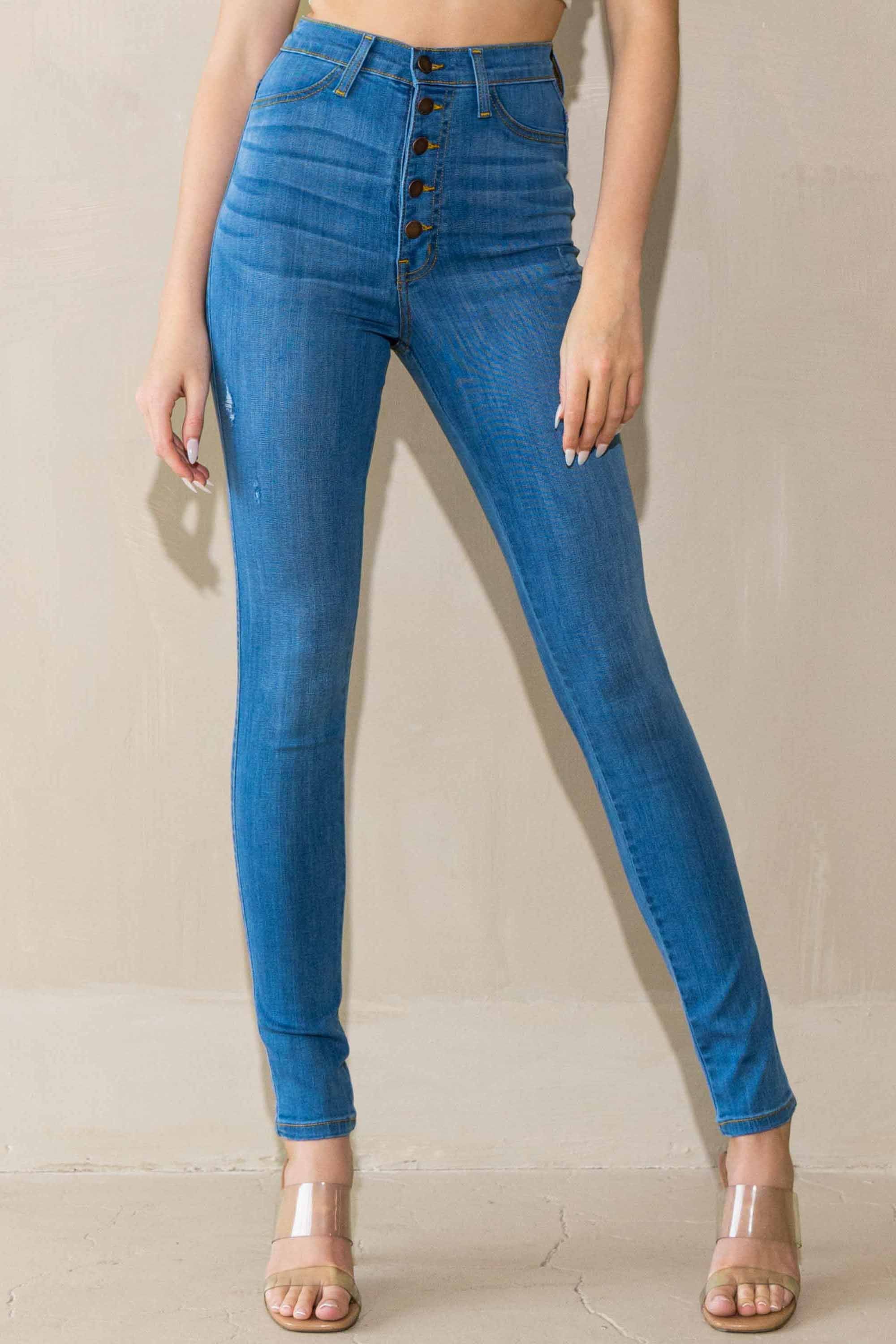 EP5154] Zero Skinny Jeans – Vibrant miu