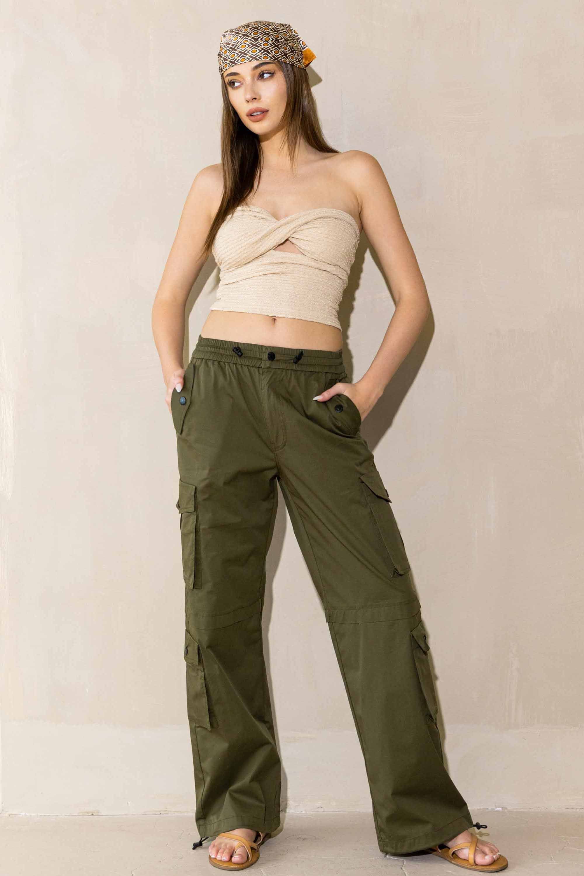 XPT021] Haley Cargo Pants – Vibrant miu