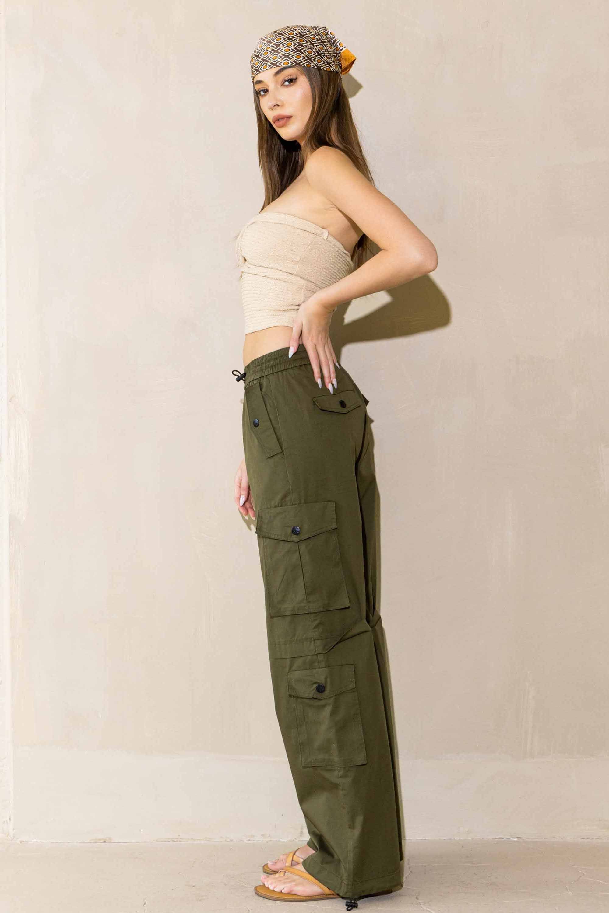 XPT021] Haley Cargo Pants – Vibrant miu