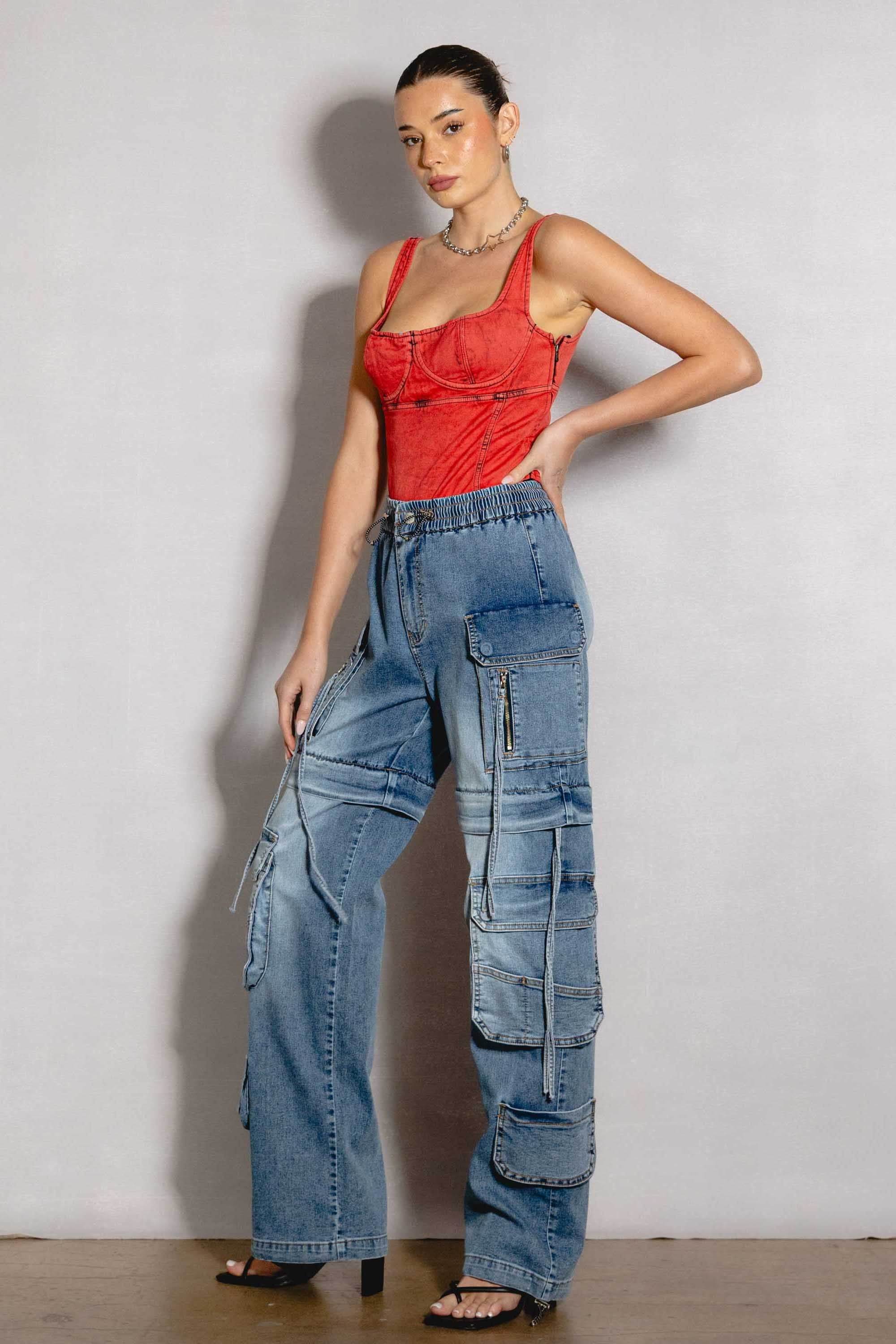 【YOURNUS】Bibi String Cargo Denim 20870093_9d764aa6-9df0-47eb-