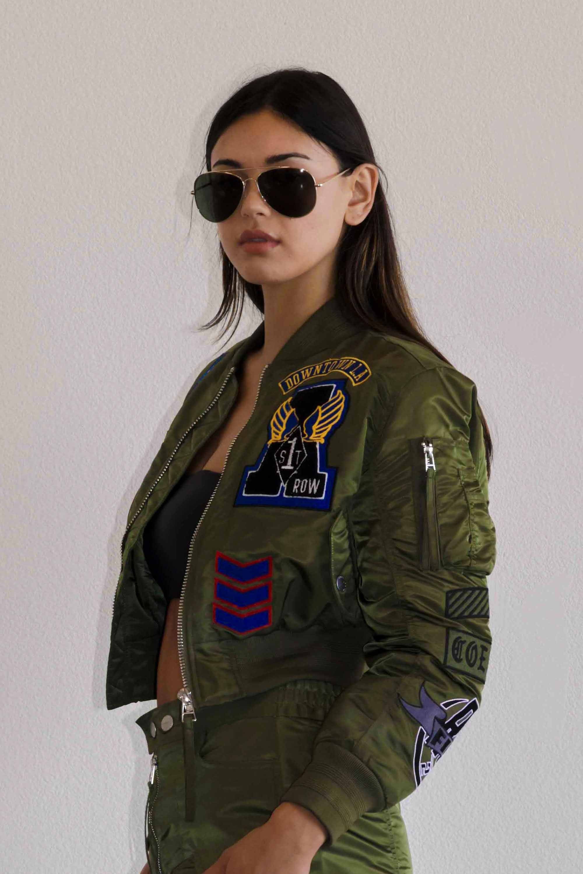 ジャケット・アウター juemi embroidery MA-1 COEXIST MULTI PATCHES MA-1 JACKET – Vibrant miu