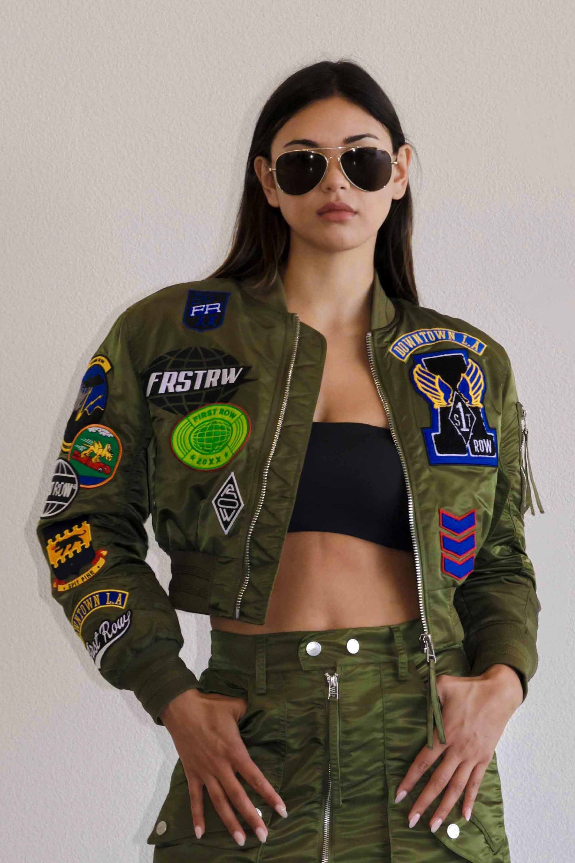 COEXIST MULTI PATCHES MA-1 JACKET – Vibrant miu