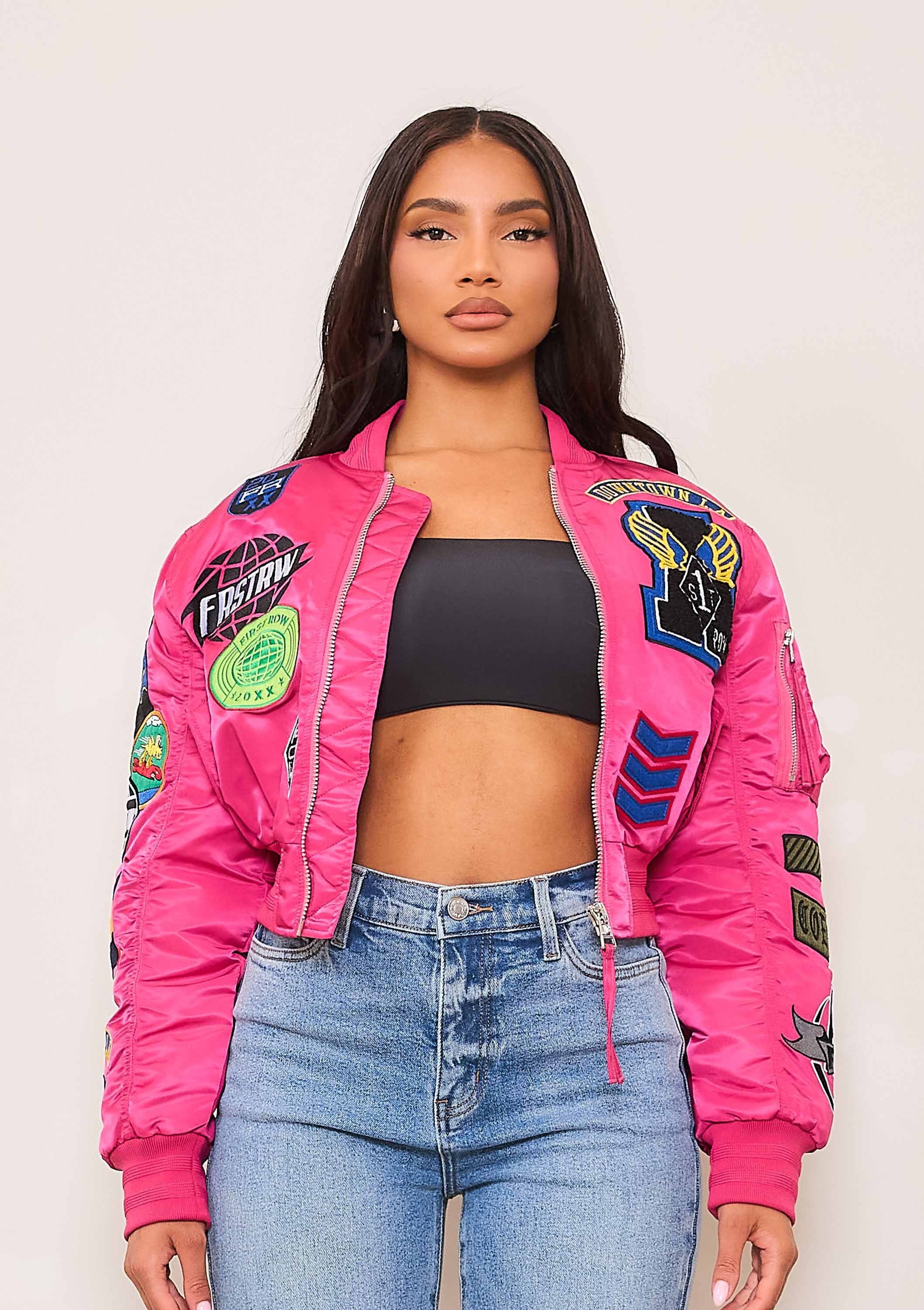 COEXIST MULTI PATCHES MA-1 JACKET – Vibrant miu