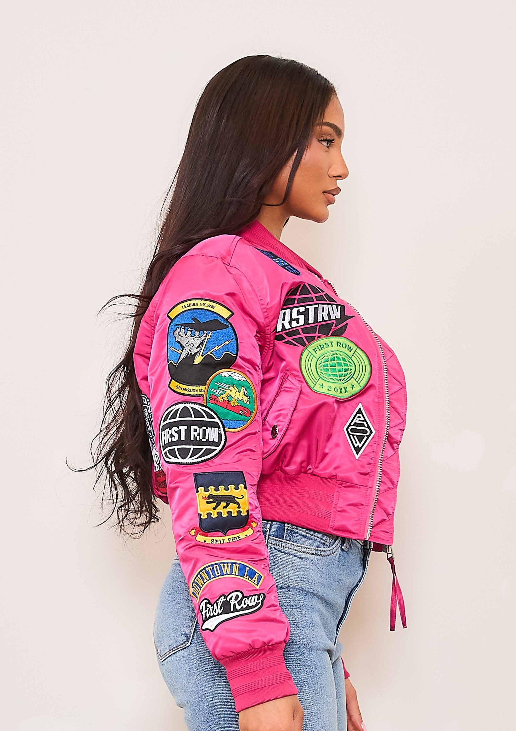 COEXIST MULTI PATCHES MA-1 JACKET – Vibrant miu