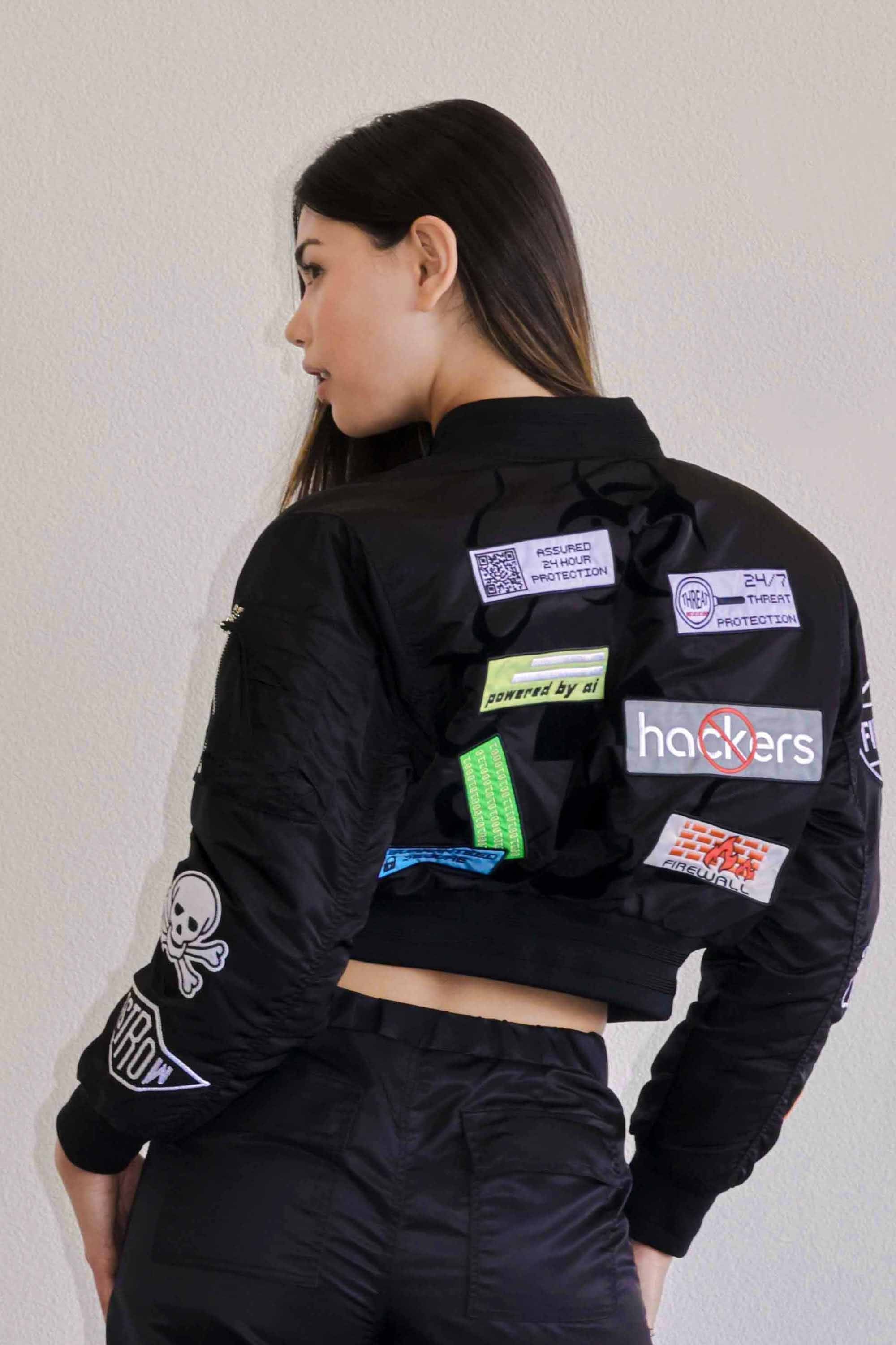 CAUTION MULTI PATCHES MA-1 JACKET – Vibrant miu CAUTION MULTI PATCHES MA-1 JACKET – Vibrant miu