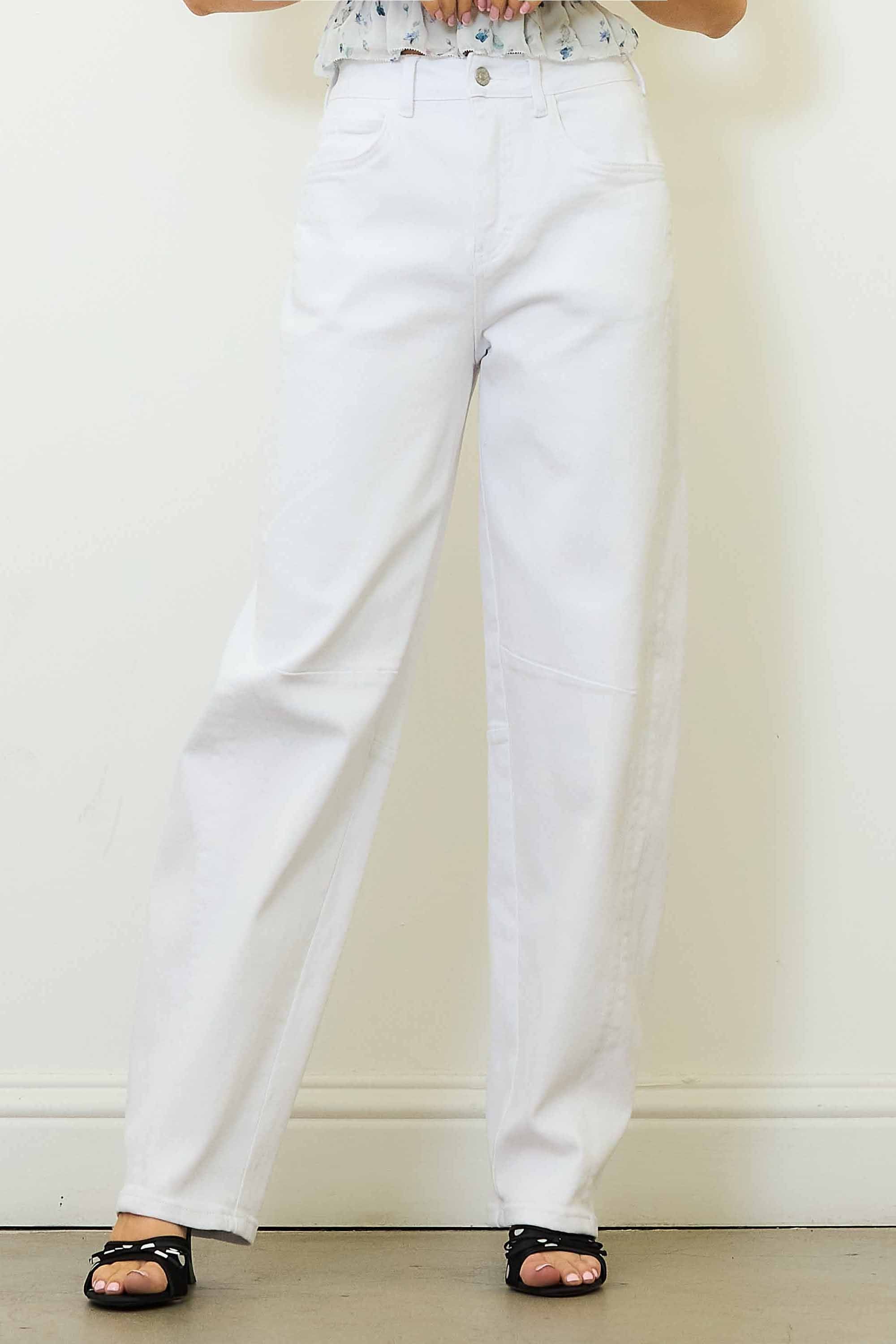 XPT482] Barrel Baggy Jeans – Vibrant miu