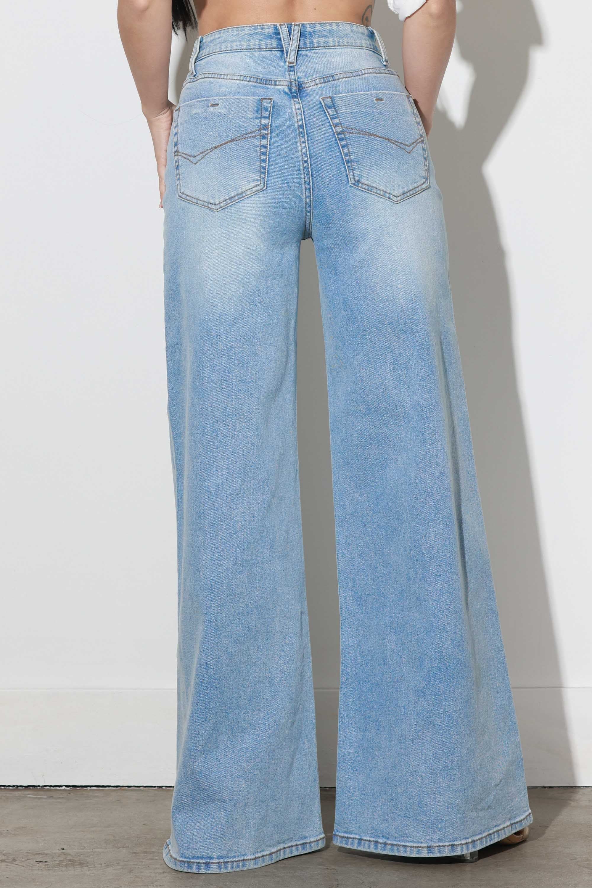 パンツ EAPHI WAVE DESIGN HIGH WAIST DENIM WAVE DESIGN HIGH WAIST DENIM