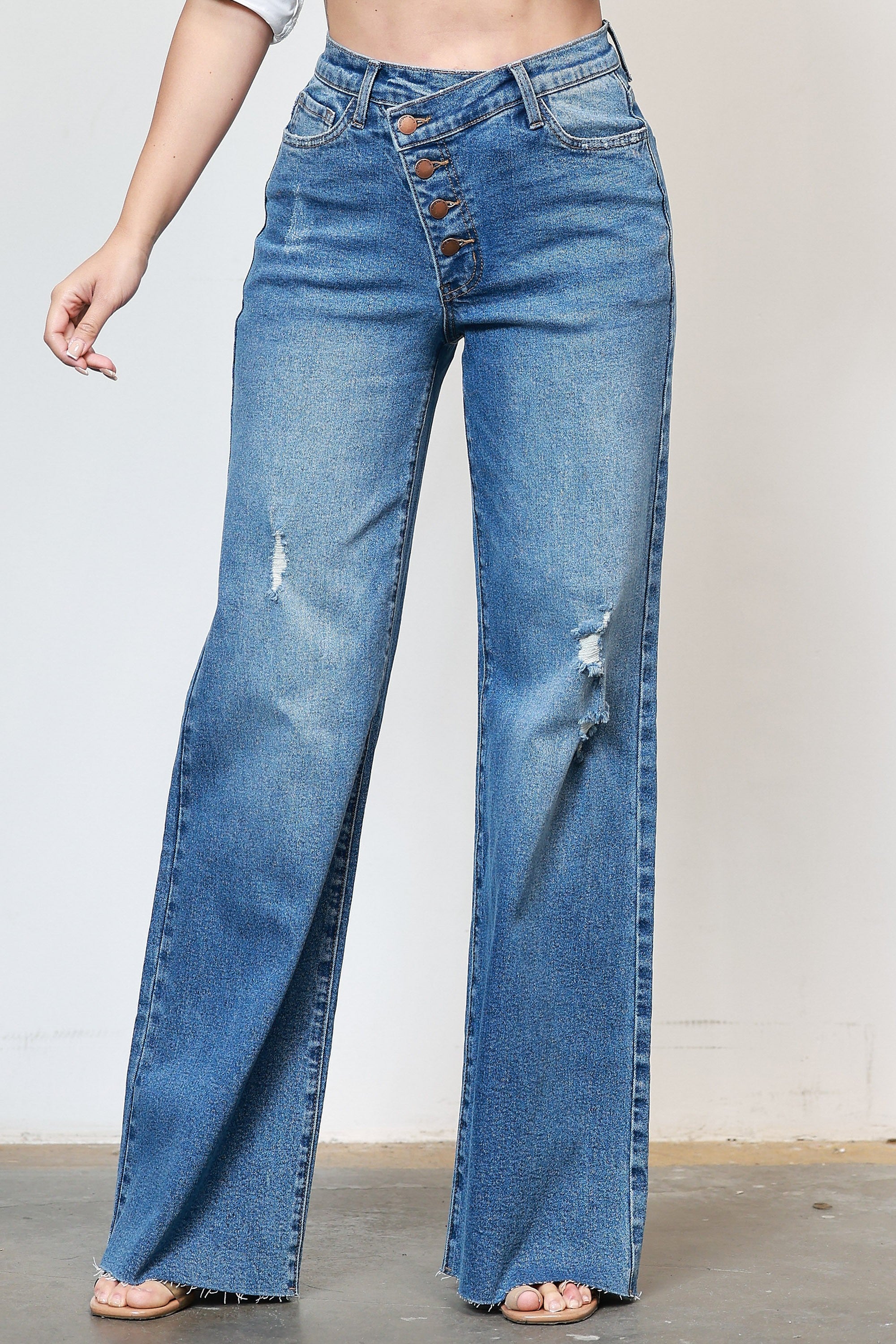 【YOURNUS】Million Bone Wide Denim Pants YOURNUS】Million Bone Wide Denim Pants (YOURNUS/デニム