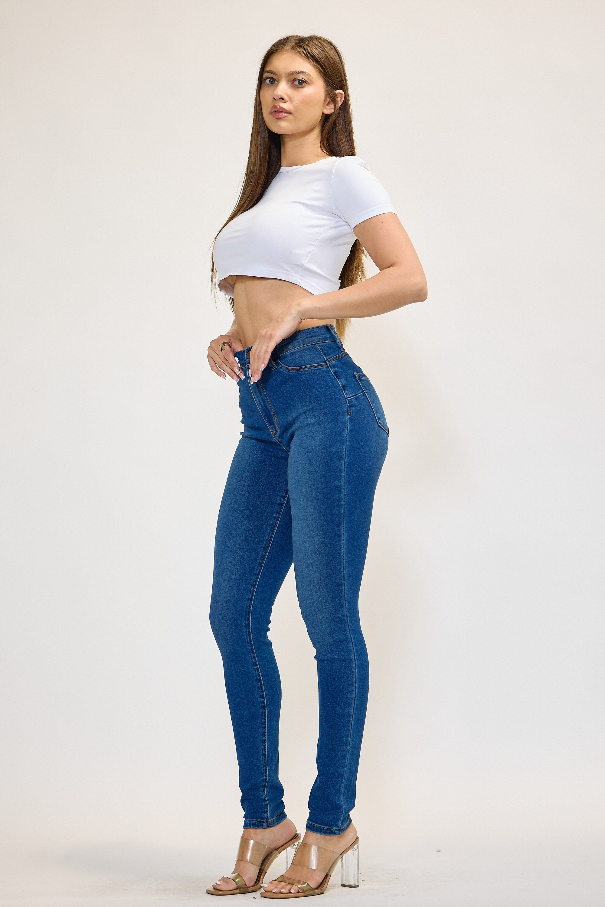 EP1891] Cozy Stretchy Skinny Jeans – Vibrant miu