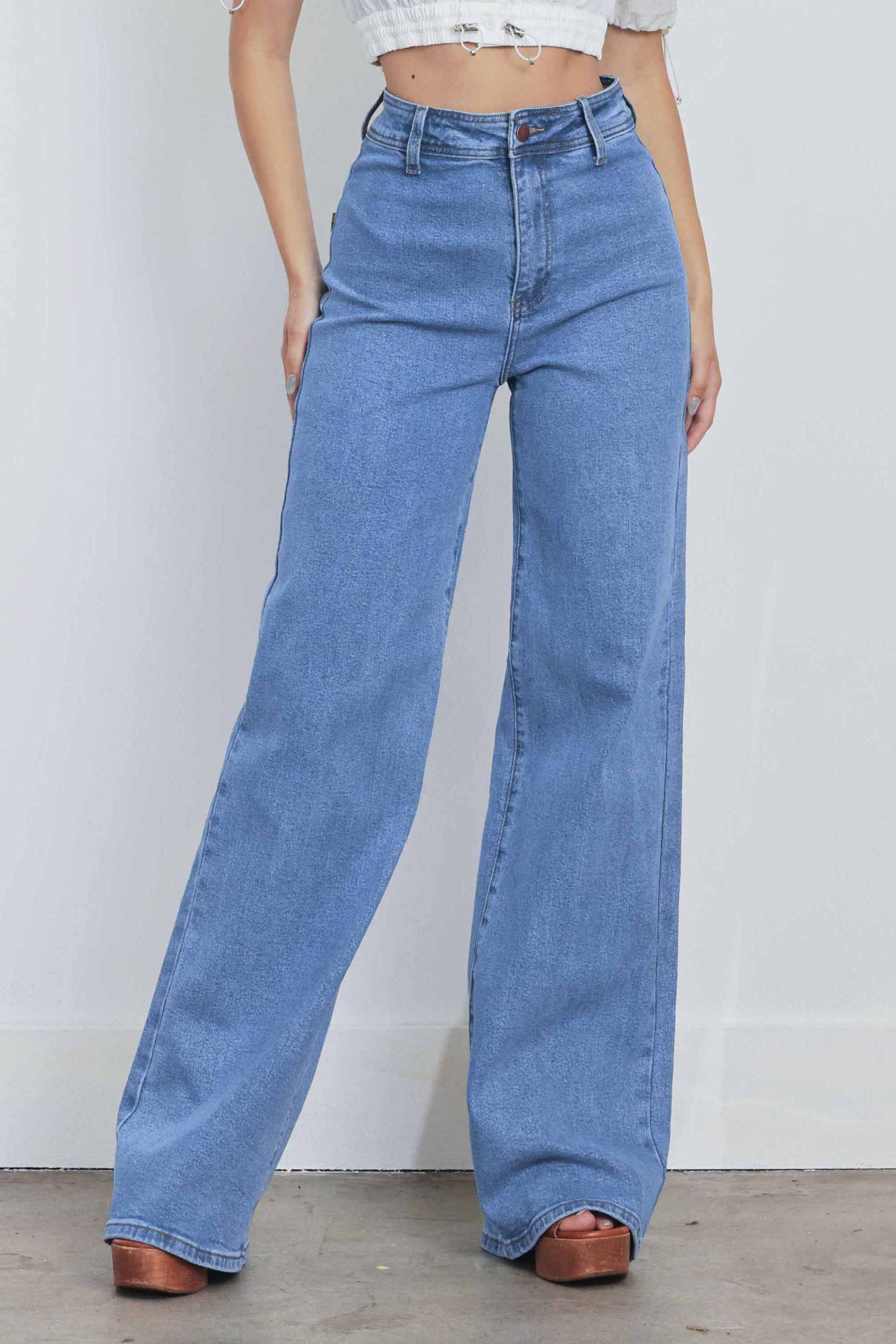 High Rise Wide Leg Jeans – Vibrant miu