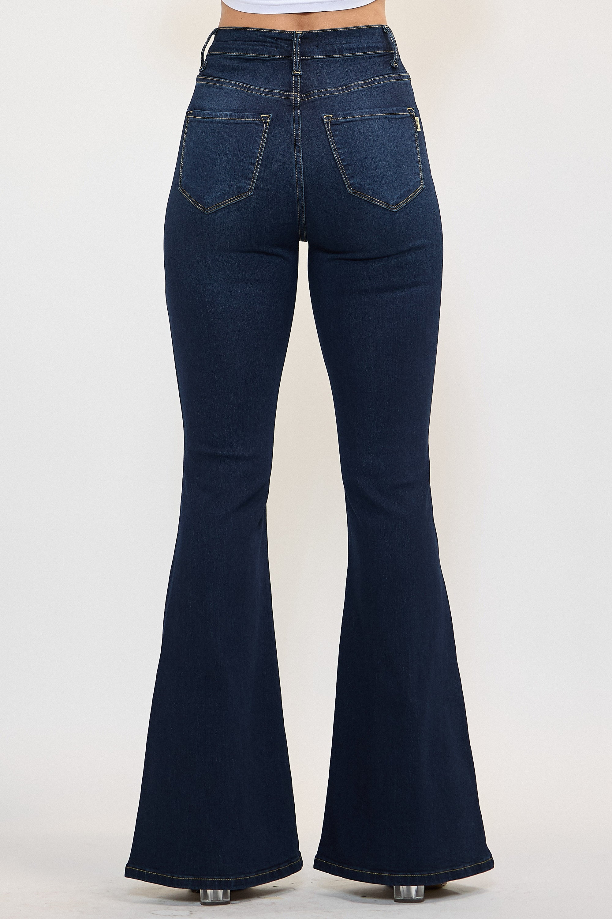 P522] Tall Bell Flare Jeans – Vibrant miu