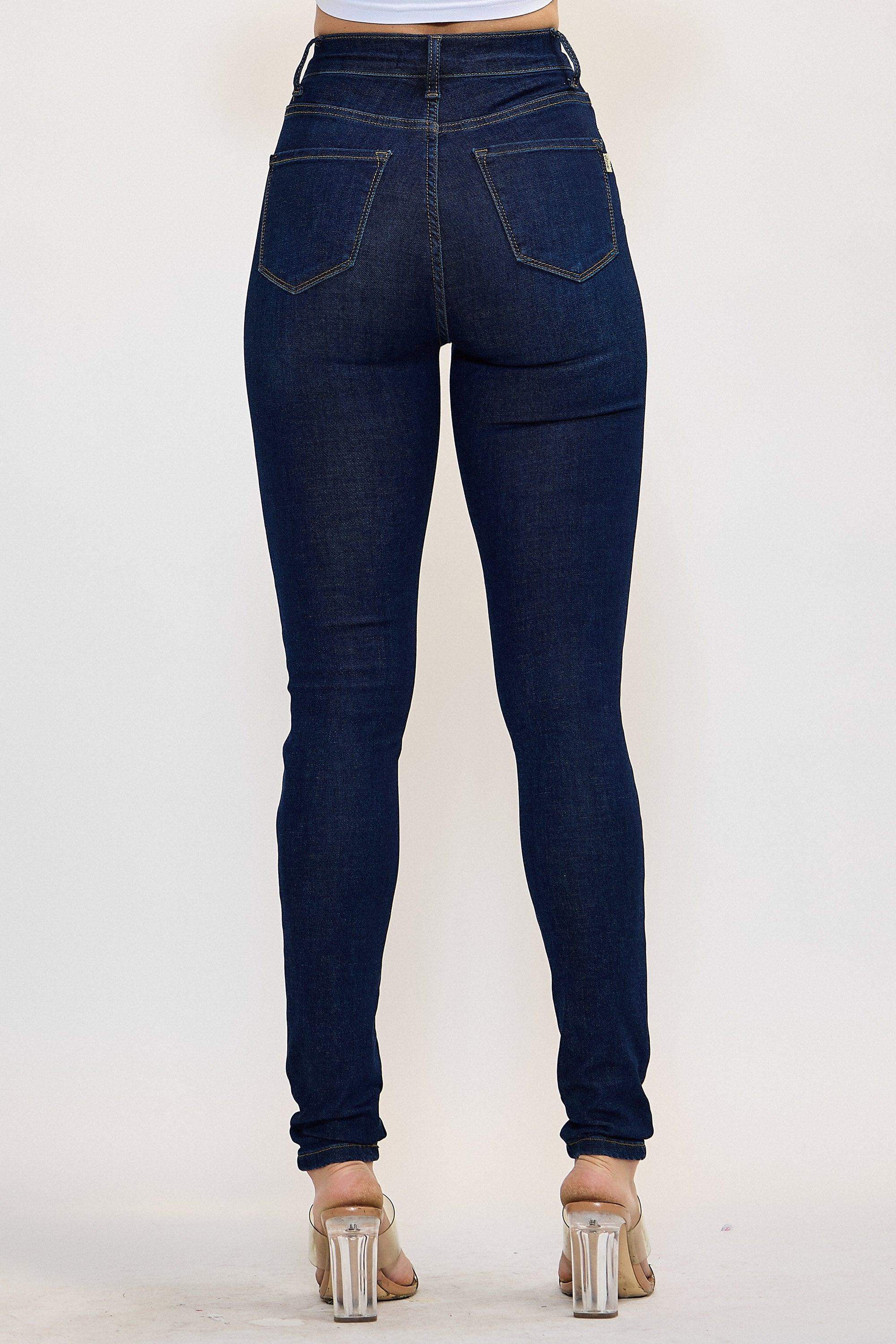 P6257] Super Stretch Skinny Jeans – Vibrant miu