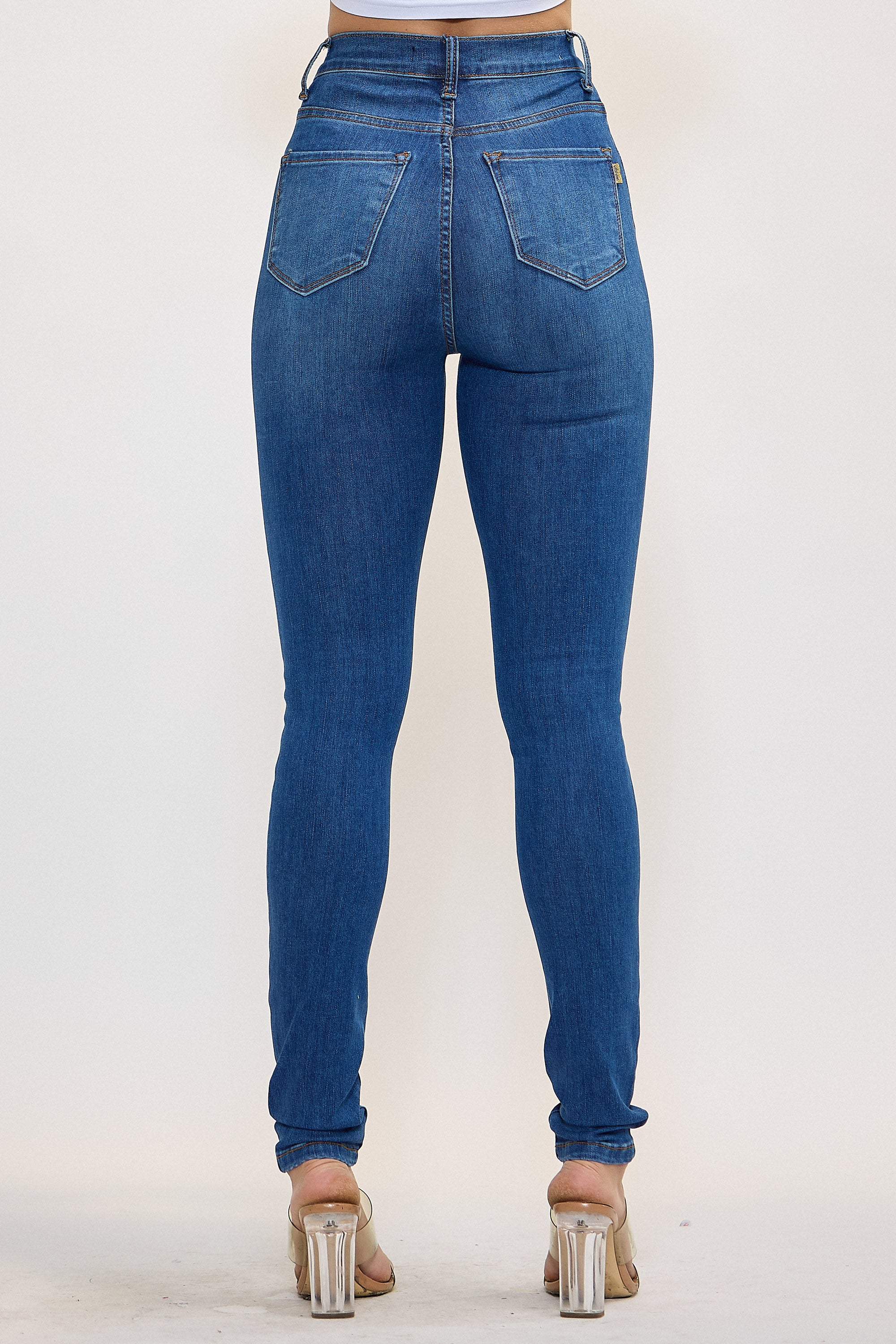 P6257] Super Stretch Skinny Jeans – Vibrant miu