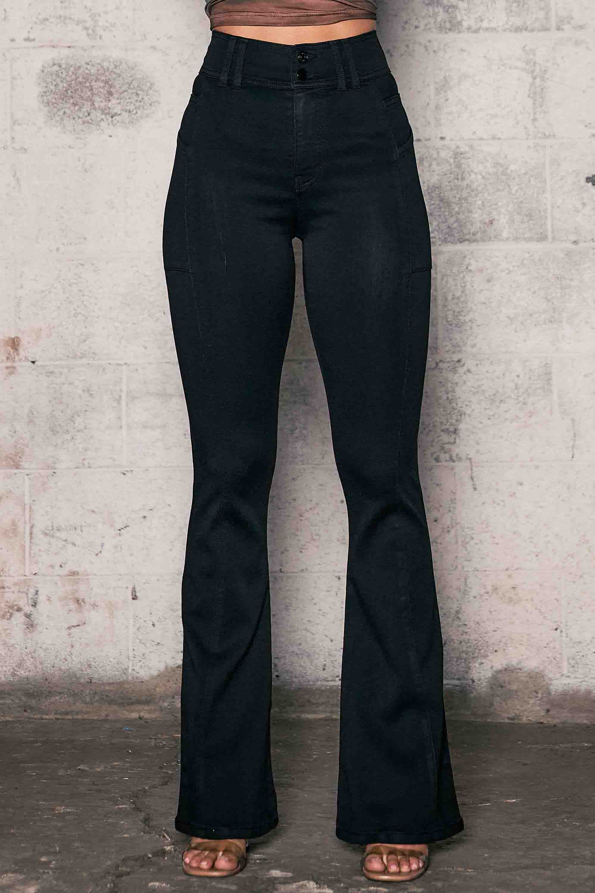 P6720] Flare Jeans With Side Pocket – Vibrant miu