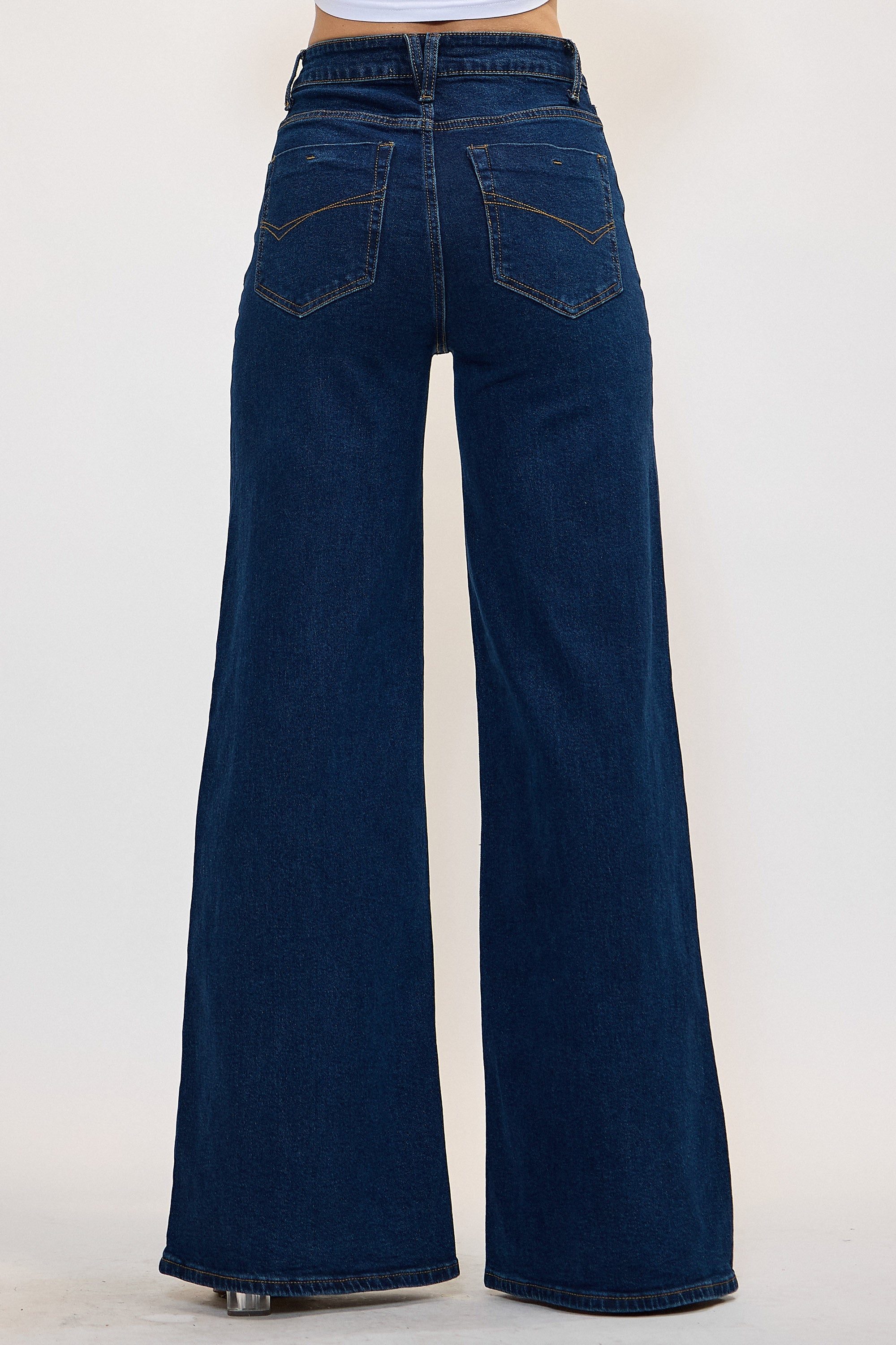 XPT409] High-Rise Extra Wide Leg Jeans – Vibrant miu