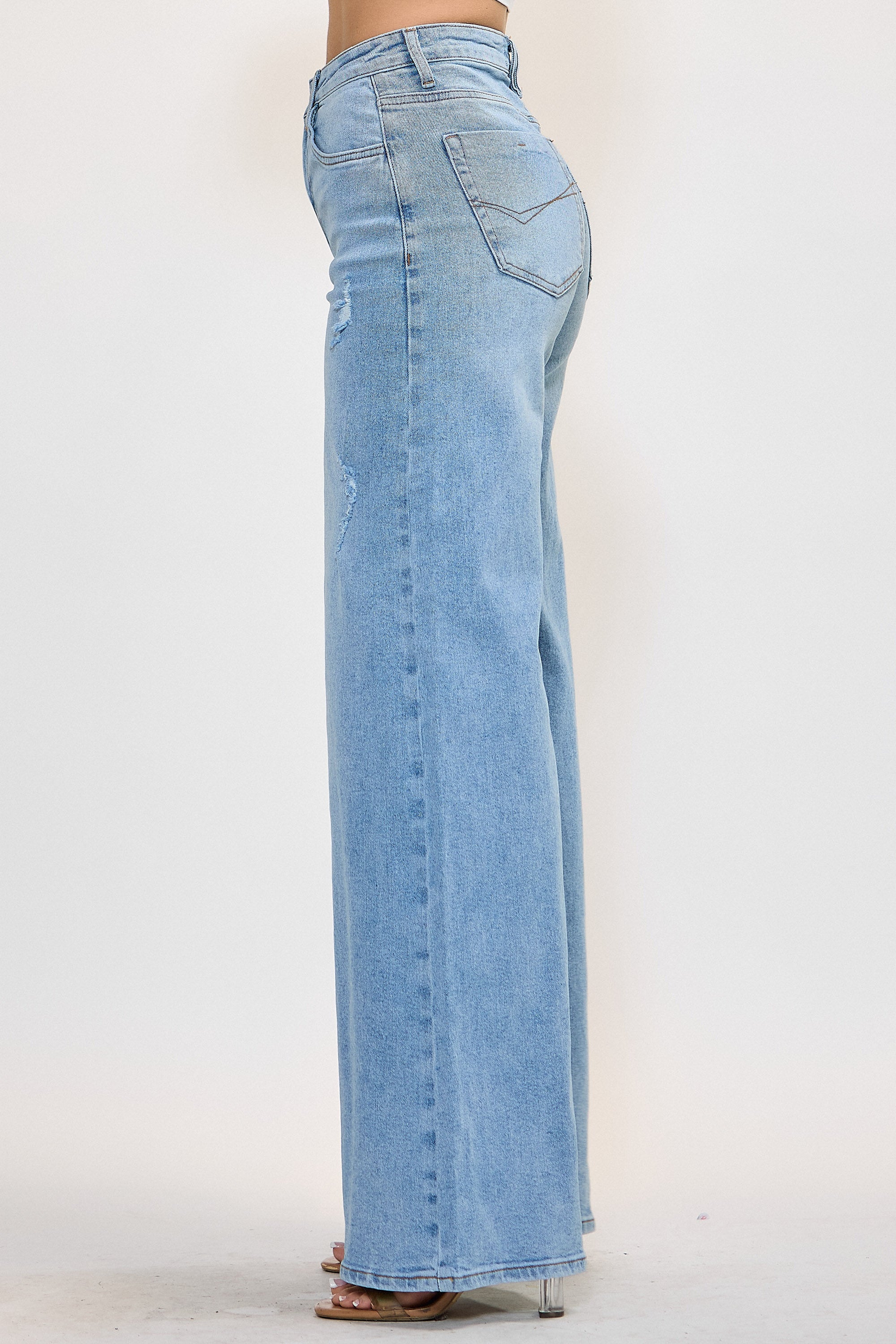 むぎ　trendtvision Light Blue Denim Pre-order Trendtee Light Blue Construction Denim Now! | TikTok