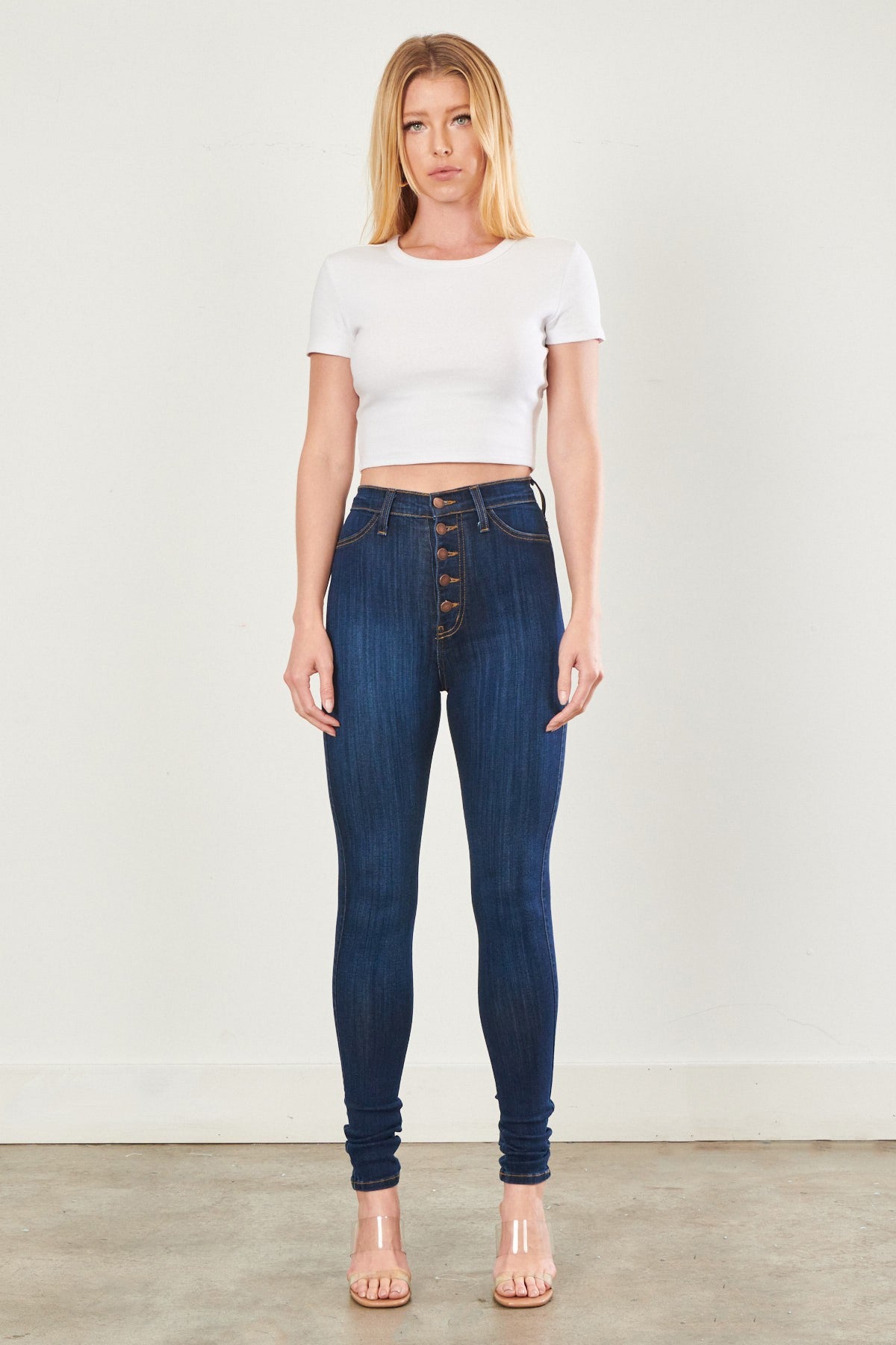 P1114] Nora Button Up Jeans – Vibrant miu